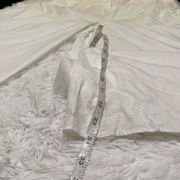 Calypso St. Barth Holly Silk Wide Leg Bride Jumpsuit in White XXL - Picture 8 of 11